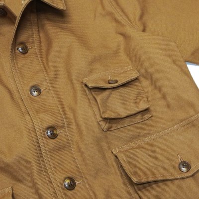 画像7: F.O.B FACTORY（エフオービーファクトリー）HUNTING JACKET（ハンティングジャケット）"Heavy Cotton Twill" / Khaki（カーキ）