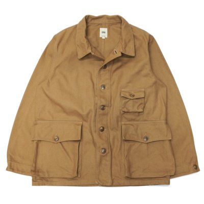 画像1: F.O.B FACTORY（エフオービーファクトリー）HUNTING JACKET（ハンティングジャケット）HEAVY COTTON TWILL/Khaki（カーキ）※Lサイズのみ