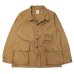 画像1: F.O.B FACTORY（エフオービーファクトリー）HUNTING JACKET（ハンティングジャケット）HEAVY COTTON TWILL/Khaki（カーキ）※Lサイズのみ (1)