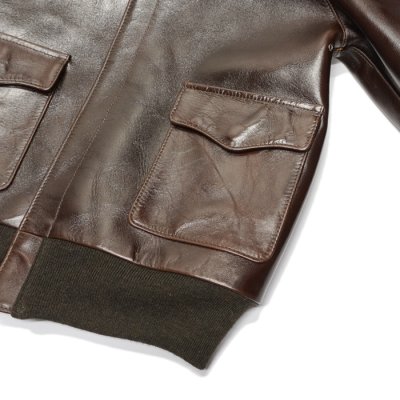 画像6: Y'2 LEATHER(ワイツーレザー)PULL UP HORSE Type A-2(プルアップホース・タイプA-2)/Brown(ブラウン)