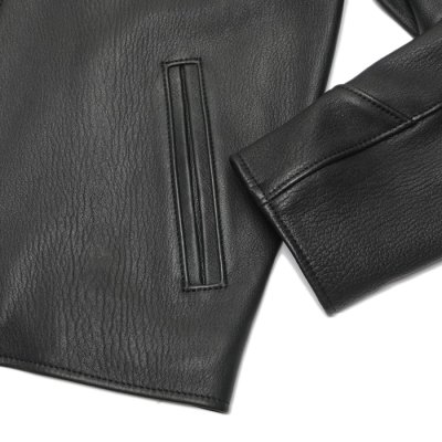 画像6: Y'2 LEATHER（ワイツーレザー）SHEEP SKIN SPORTS JACKET（シープスキンスポーツジャケット）"SHEEP SKIN"/Black（ブラック）