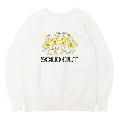 画像1: BARNS OUTFITTERS (バーンズアウトフィッターズ) 10/7 90s Crewneck Sweatshirt （90s クルーネックスウェットシャツ)"BARNS Univ" / Oatmeal（オートミール)
