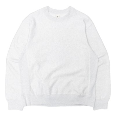画像1: blurhms ROOTSTOCK（ブラームスルーツストック）Soft&Hard Sweat Crew Neck Pullover（ソフト&ハードスウェットクルーネックプルオーバー）/ Heather White（ヘザーホワイト）