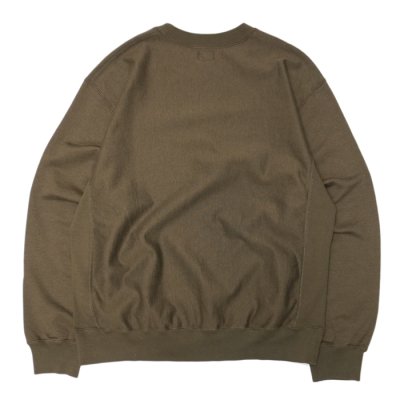 画像2: blurhms ROOTSTOCK（ブラームスルーツストック）Soft&Hard Sweat Crew Neck Pullover（ソフト&ハードスウェットクルーネックプルオーバー）/ Khaki Brown（カーキブラウン）