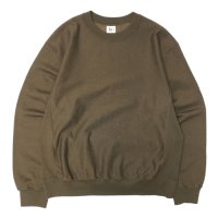 blurhms ROOTSTOCK（ブラームスルーツストック）Soft&Hard Sweat Crew Neck Pullover（ソフト&ハードスウェットクルーネックプルオーバー）/ Khaki Brown（カーキブラウン）