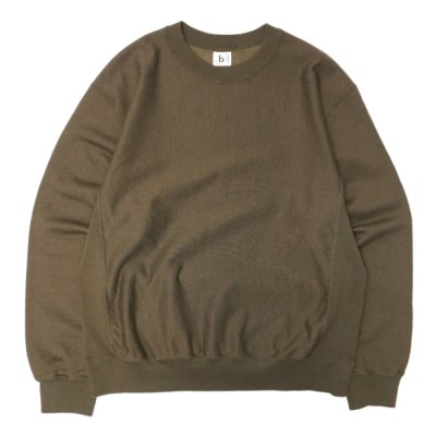 画像1: blurhms ROOTSTOCK（ブラームスルーツストック）Soft&Hard Sweat Crew Neck Pullover（ソフト&ハードスウェットクルーネックプルオーバー）/ Khaki Brown（カーキブラウン）