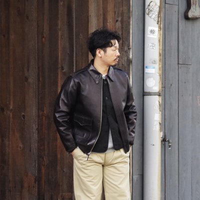 画像9: Y'2 LEATHER（ワイツーレザー）INDIGO HORSE Type A-2（インディゴホース・タイプA-2）/Indigo（インディゴ）