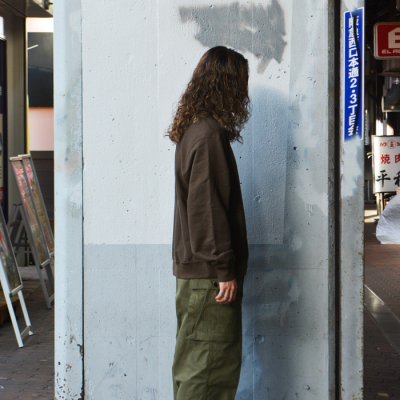画像8: blurhms ROOTSTOCK（ブラームスルーツストック）Soft&Hard Sweat Crew Neck Pullover（ソフト&ハードスウェットクルーネックプルオーバー）/ Khaki Brown（カーキブラウン）