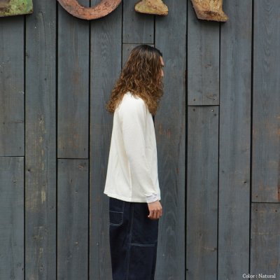 画像12: Good On(グッドオン)Long Sleeve Knit (ロングスリーブニット)"Rib Knit Pigment Dye" / Natural(ナチュラル)・Black(ブラック)