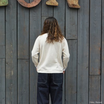 画像13: Good On(グッドオン)Long Sleeve Knit (ロングスリーブニット)"Rib Knit Pigment Dye" / Natural(ナチュラル)・Black(ブラック)