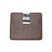 画像1: WILD SWANS（ワイルドスワンズ）MINIMAL（ミニマル）マネークリップウォレット"イングリッシュブライドル"/Dk.Brown（ダークブラウン） (1)