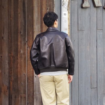 画像11: Y'2 LEATHER（ワイツーレザー）INDIGO HORSE Type A-2（インディゴホース・タイプA-2）/Indigo（インディゴ）