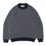 L.L.Bean（エルエルビーン）Men's Wayne Sweater Bard's-Eye（メンズ ウェインセーターバーズアイ）"Japan Edition" / Navy×Natural（ネイビー×ナチュラル）