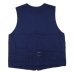 画像2: Post O'Alls（ポストオーバーオールズ）1 Pocket Vest（1ポケットベスト）"Vintage twill w/trashed wool lining indigo w / stripe lining" / Indigo（インディゴ） (2)