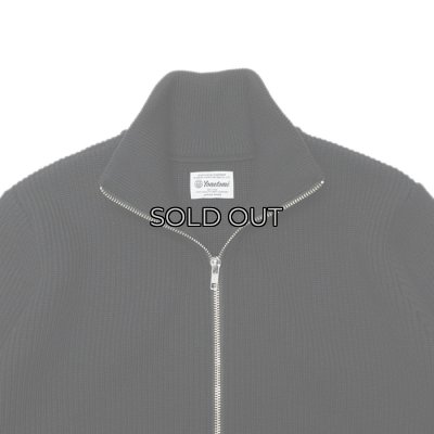 画像4: Yonetomi NEW BASIC（ヨネトミニューベーシック）EX Fine Wool Rib Knit Blouson（エクストラファインウールリブニットブルゾン）/ Black（ブラック）