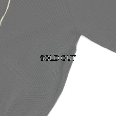 画像6: Yonetomi NEW BASIC（ヨネトミニューベーシック）EX Fine Wool Rib Knit Blouson（エクストラファインウールリブニットブルゾン）/ Black（ブラック）
