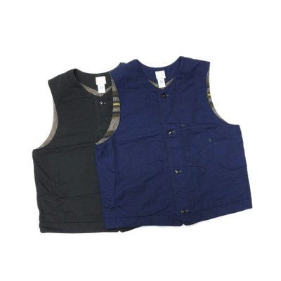 画像8: 【PointUp10%11/10迄】Post O'Alls（ポストオーバーオールズ）1 Pocket Vest（1ポケットベスト）"Vintage twill w/trashed wool lining indigo w / stripe lining" / Indigo（インディゴ）