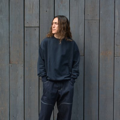 画像8: ★ポイント１０％（12/8迄）alvana（アルヴァナ）TURI-AMI 60s SAHPE SWEAT（吊り編み60sシェイプスウェット）/ B,Navy（ブラックーネイビー）