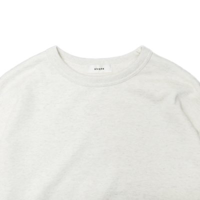 画像3: alvana（アルヴァナ）TURI-AMI 60s SAHPE SWEAT（吊り編み60sシェイプスウェット）/OAT-Grey（オートミールグレー）
