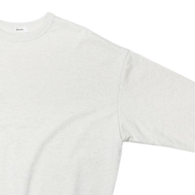 画像4: alvana（アルヴァナ）TURI-AMI 60s SAHPE SWEAT（吊り編み60sシェイプスウェット）/OAT-Grey（オートミールグレー）