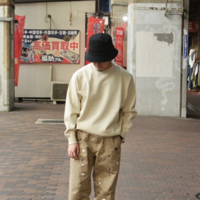 画像8: Yonetomi NEW BASIC（ヨネトミニューベーシック）RIGID CASHMERE SWEATER PULLOVER（リジットカシミアセータープルオーバー）/ Raw（ロウ）