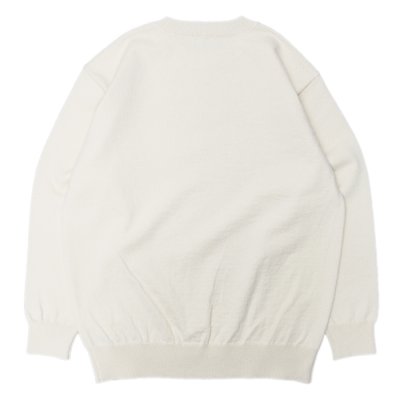 画像2: Yonetomi NEW BASIC（ヨネトミニューベーシック）RIGID CASHMERE SWEATER PULLOVER（リジットカシミアセータープルオーバー）/ Raw（ロウ）