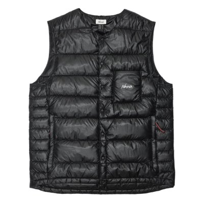 画像1: NANGA（ナンガ）INNER DOWN VEST（インナーダウンベスト）/ Black（ブラック）