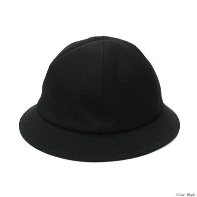 画像2: O/EIGHTH（オーエイス）TYPE #U Gabardine wool hat（タイプ・ユー ギャバジンウールハット）”Wool Gabardine"/Black（ブラック）・D,Green（ダークグリーン）