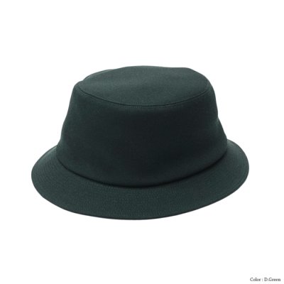 画像3: O/EIGHTH（オーエイス）Type OH HAT（タイプ・OH）”Wool Gabardine" / Black（ブラック）・D,Green（ダークグリーン）