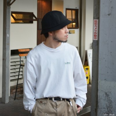 画像11: O/EIGHTH(オーエイス)Type U HAT(タイプ・U)”Wool Gabardine" / Black(ブラック)・D,Green(ダークグリーン)