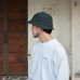 画像13: O/EIGHTH（オーエイス）TYPE #OH Gabardine wool hat（タイプ・オーエイチ ギャバジンウールハット）”Wool Gabardine"/ Black（ブラック）・D,Green（ダークグリーン）