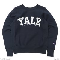 Champion（チャンピオン）”24AW” REVERSE WEAVE CREWNECK SWEATSHIRT（リバースウィーブクルーネックスウェットシャツ）-College Print- YALE"/Navy（ネイビー）