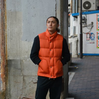 画像4: SIERRA DESIGNS(シエラデザイン)ZIP DOWN VEST(ジップダウンベスト)/ Orange(オレンジ)