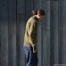 画像8: Nigel Cabourn（ナイジェルケーボン）HIGH NECK SHIRT（ハイネックシャツ）"TWO TONE"/Dark Green（ダークグリーン）※48 (M)のみ