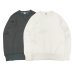 画像1: BARNS OUTFITTERS (バーンズアウトフィッターズ) STANDARD COZUN GUSSET CREW NECK SWEAT (はめ込み両Vガゼットクルーネックスウェット）/ Black（ブラック）・Natural（ナチュラル） (1)