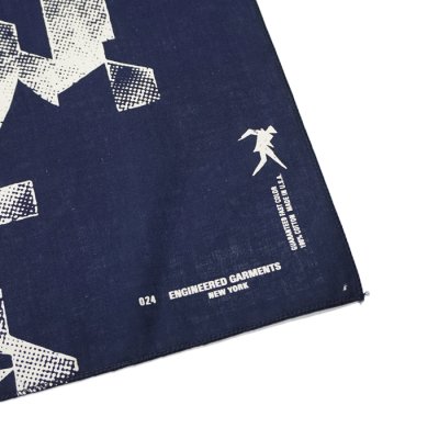 画像7: 【PointUp10%11/10迄】ENGINEERED GARMENTS(エンジニアードガーメンツ)PRINTED BANDANA(プリンテッドバンダナ)/Black(ブラック)・Navy(ネイビー)