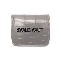 WILD SWANS（ワイルドスワンズ）Palm（パーム）コンパクトウォレット/チョコ"クロコダイル"×グリーン"ブッテーロ"