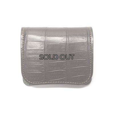 画像1: WILD SWANS（ワイルドスワンズ）Palm（パーム）コンパクトウォレット/チョコ"クロコダイル"×グリーン"ブッテーロ"