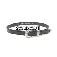 TORY LEATHER（トリーレザー）3-Piece Silver Buckle Belt（3ピースシルバーバックルベルト）/ Black（ブラック）