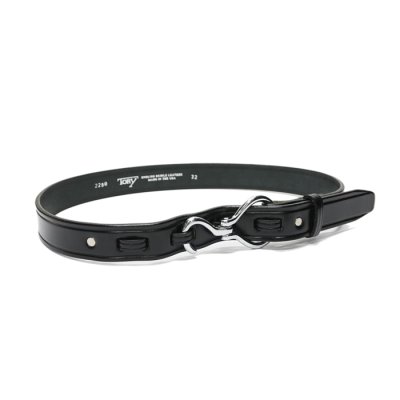 画像1: TORY LEATHER（トリーレザー）Hoop Pick Belt（フープピックベルト）/Black×Nickel（ブラック×ニッケル）