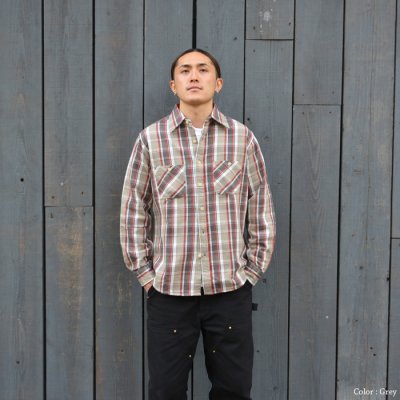 画像10: CAMCO（カムコ）Heavy Wight Flannel Shirt（ヘビーウエイト フランネルシャツ）/ Grey（グレー）・Red（レッド）・Blue（ブルー）