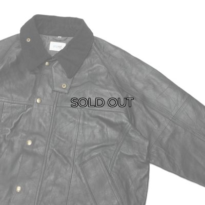 画像4: yoused （ユーズド）Leather Driver's Jacket （レザードライバーズジャケット）/ Black（ブラック）