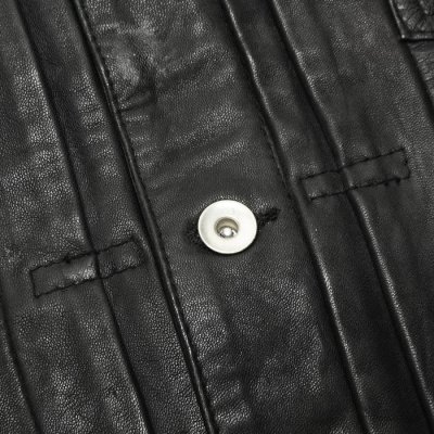 画像7: yoused (ユーズド)3Pocket 1st Leather Jacket (3ポケットファーストレザージャケット)/ Black(ブラック)
