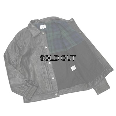 画像3: yoused （ユーズド）3Pocket 1st Leather Jacket （3ポケットファーストレザージャケット）/ Black（ブラック）