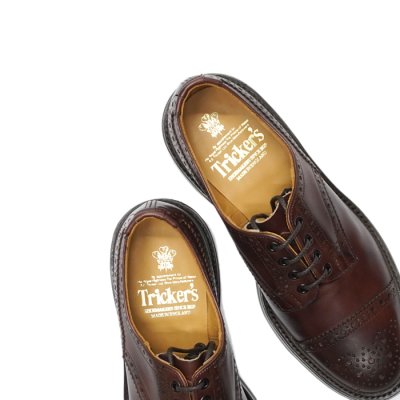画像7: Tricker's（トリッカーズ）キャップトゥブローグシューズ（ダイナイトソール）/Burgundy Burnished（バーガンディバーニッシュド）