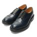 画像2: Tricker's（トリッカーズ）キャップトゥブローグシューズ（ダイナイトソール）/Navy Aniline Calf（ネイビーアニリンカーフ） (2)