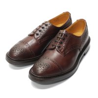 Tricker's（トリッカーズ）キャップトゥブローグシューズ（ダイナイトソール）/Burgundy Burnished（バーガンディバーニッシュド）※UK9.5（約28.0ｃｍ）のみ