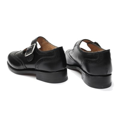 画像5: Tricker's（トリッカーズ）Mary Jane Brogue Shoes（メリージェーン ブローグシューズ）レザーソール/Black Box Calf（ブラックボックスカーフ）