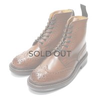 Tricker's（トリッカーズ）カントリーブローグブーツ（ダイナイトソール）/Beechnut Burnished（ビーチナッツバーニッシュド）※サイズUK6.5（約25.0〜25.5cm）のみ