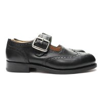 Tricker's（トリッカーズ）Mary Jane Brogue Shoes（メリージェーン ブローグシューズ）レザーソール/Black Box Calf（ブラックボックスカーフ）